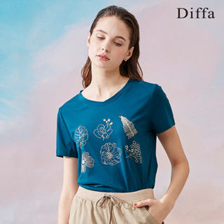 【Diffa】花卉印花上衣3768-1155