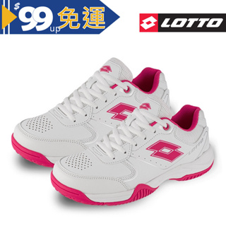【LOTTO 】女 SPACE 600 全地形網球鞋(白/桃紅-LT3AWT8583)