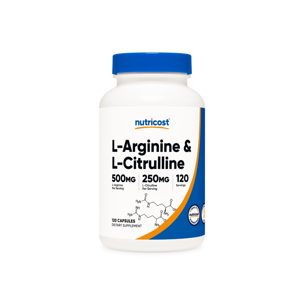 L-Arginine L-Citrulline L-精氨酸 L-瓜氨酸複合膠囊（500毫克，120粒）| 家庭健康守護員
