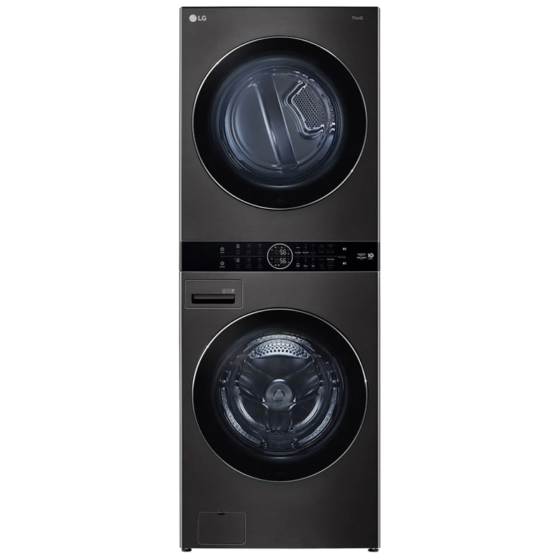LG樂金 19公斤+16公斤WashTower AI智控洗乾衣機(黑色) WD-S1916B 1台【家樂福】