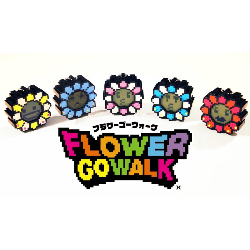 のぼり「リサイクル」 FLOWER GO WALK 村上隆 clear black white