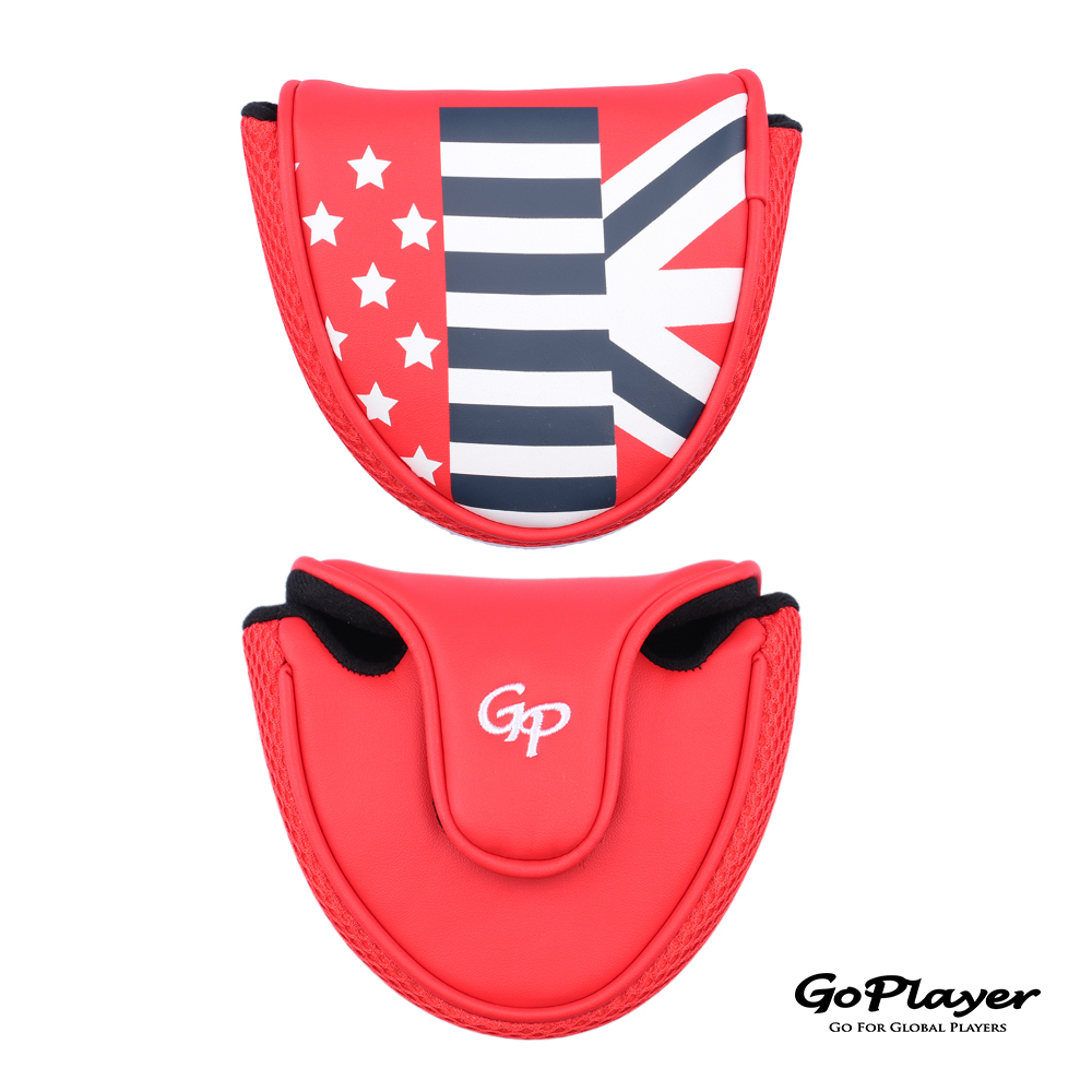 【GoPlayer】高爾夫推桿套 高品質桿套 高級PU皮 柔軟内襯保護球桿