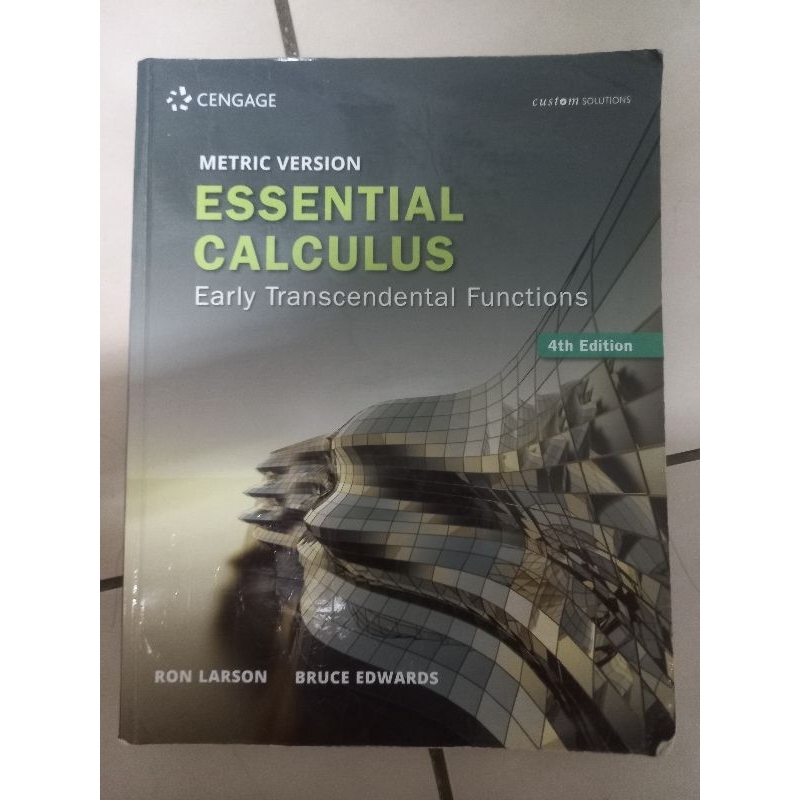 微積分原文書Essential Calculus cengage 4th edition