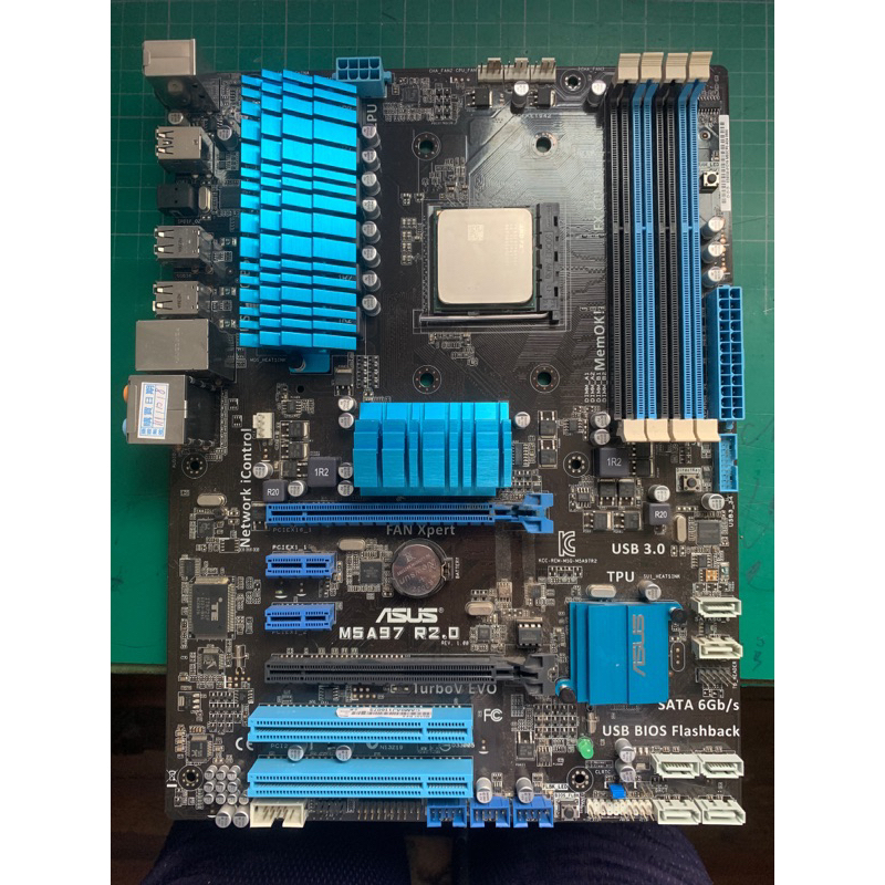 二手換機拆下AMD FX8320+ASUS M5A97 R2.0主機板含擋板