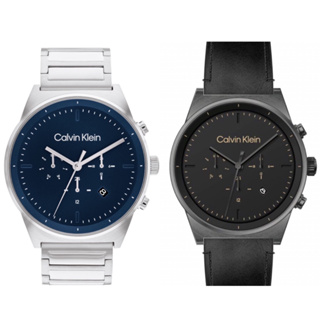 【CALVIN KLEIN】CK紳士風男錶CK25200298 (黑)/ CK25200293(藍) 44mm 現代鐘錶