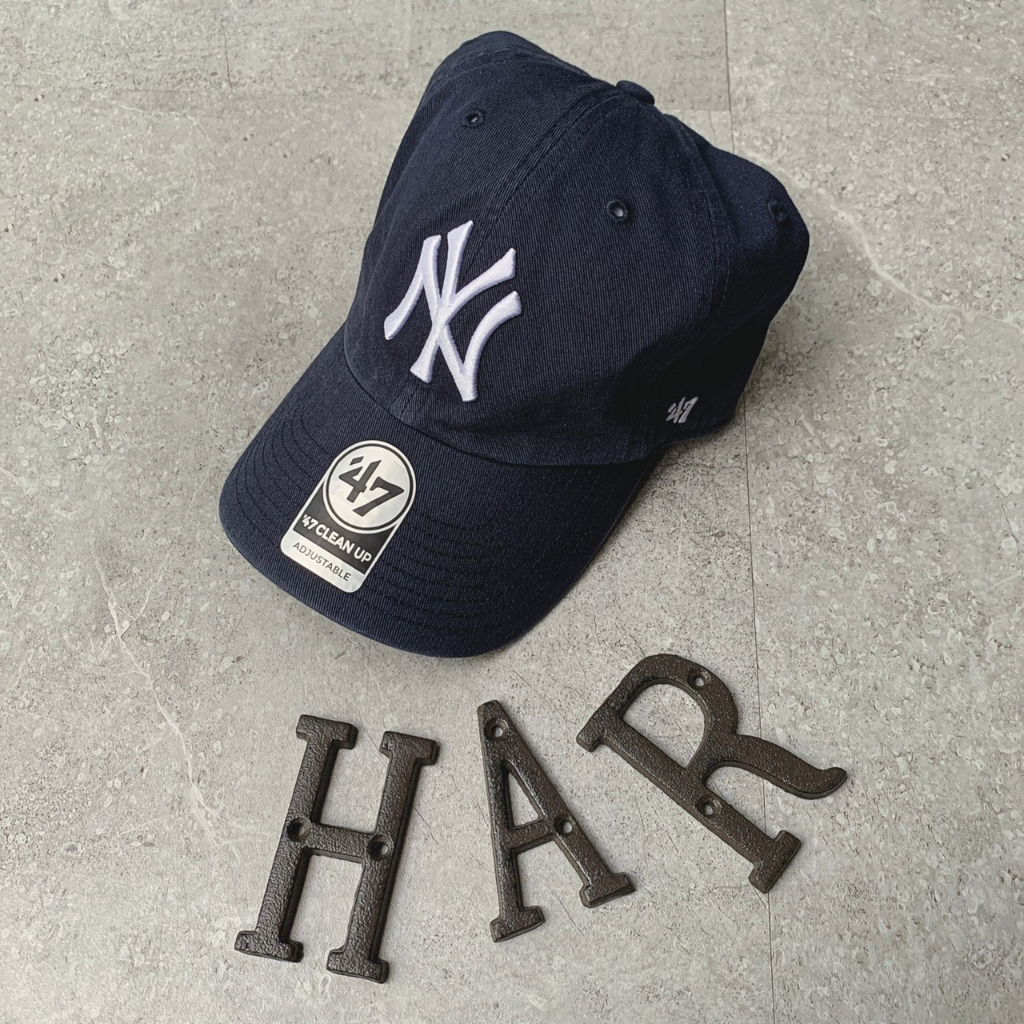 [海鹿馬] MLB 洋基 NY 老帽 帽子 棒球帽 刺繡 LOGO 帽帶可調 水洗深藍