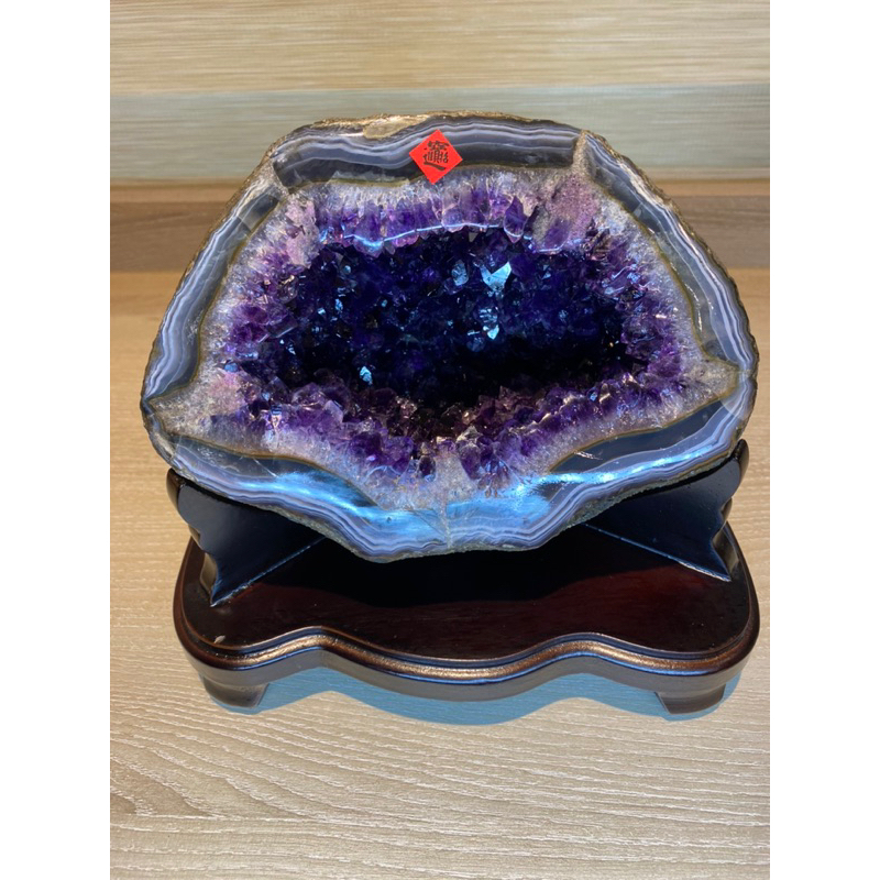 《元寶型！～玄武岩原皮》🇺🇾烏拉圭🇺🇾紫水晶 紫晶洞 3.5公斤