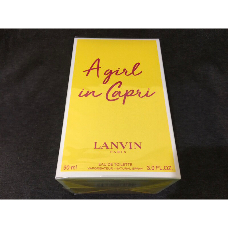 《出清》Lanvin A Girl In Capri 浪凡卡布里風情女性淡香水90ml/tester 90ml