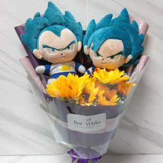 [小皮花坊]40cm七龍珠玩偶花束[客]-客製花束/創意禮品/情人節花束/母親節花束/畢業花束/永生花/乾燥花/教師節