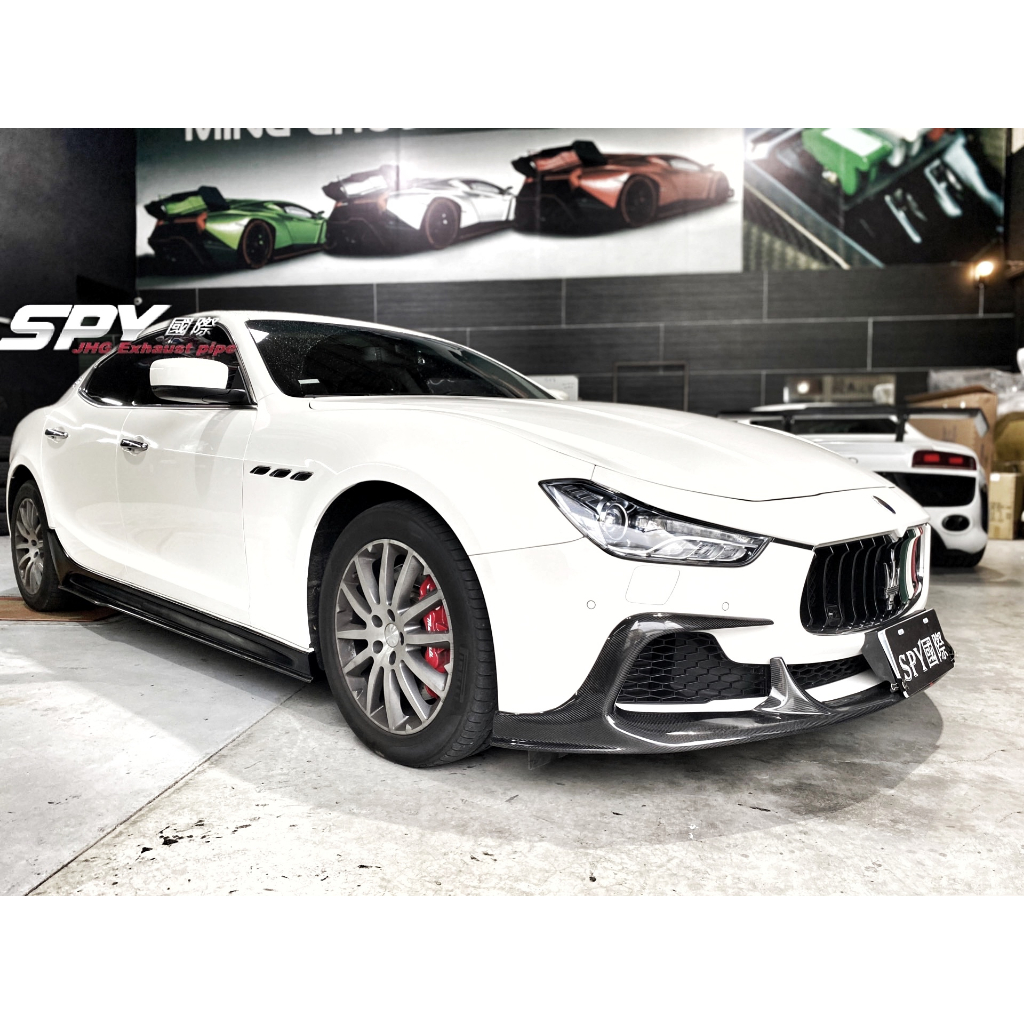 【SPY MOTOR】瑪莎拉蒂 Maserati ghibli s q4 前期 碳纖維前下擾流