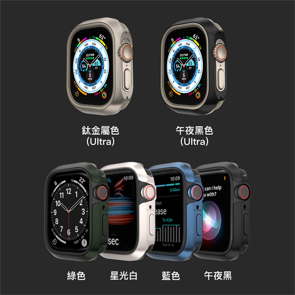 小豪包膜嘉義店 AppleWatch Ultra/S8/S7系列 SwitchEasy Odyssey航太鋁合金保護殼