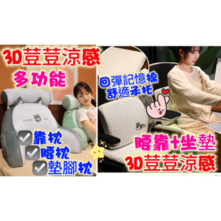 臺灣出貨 多功能3D荳荳涼感靠枕 腰枕 靠墊 涼感坐墊 辦公室坐墊 椅墊涼感椅墊 沙發靠墊 坐墊 辦公室貼心小物