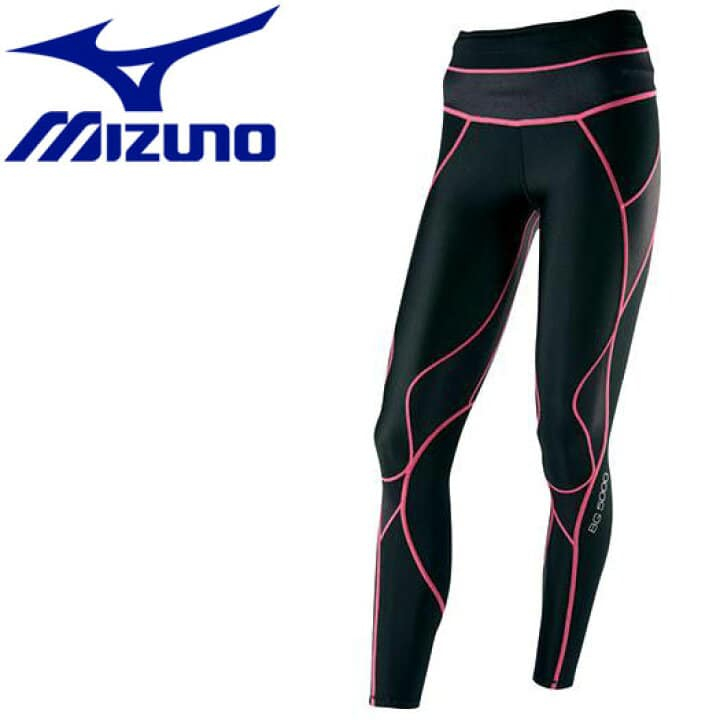 =好了啦要運動=MIZUNO 女款 BG5000 緊身褲 緊身長褲 壓力褲 彈性 透氣 A76BP30094 黑粉