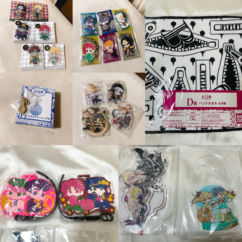出清 JOJO的奇妙冒險 同人 吊飾 壓克力 橡膠 承太郎 花京院 里蘇特 普羅修特 二喬 西撒 布加拉提 一番賞