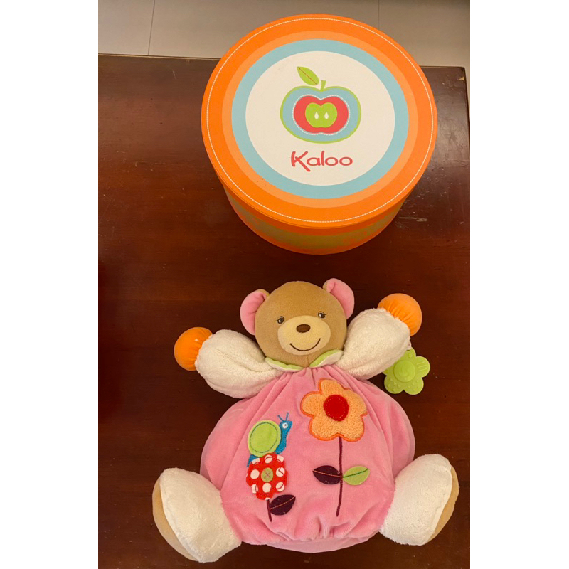 法國Kaloo小熊玩偶+盒子