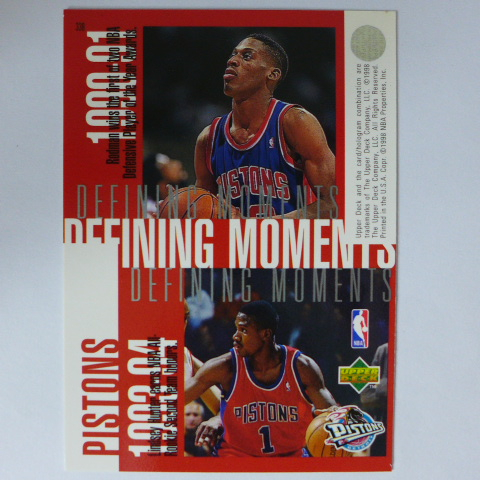 ~ Dennis Rodman ~小蟲/名人堂/羅德曼 1998年UD.NBA活塞隊籃球卡