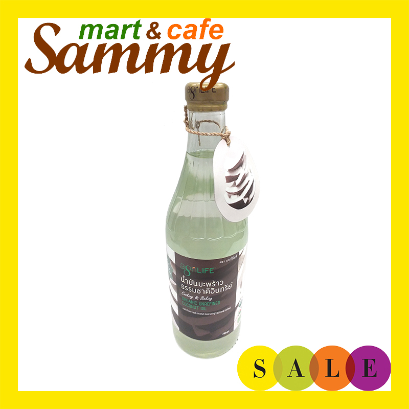 《Sammy mart》綠太陽泰國AgriLIFE有機椰子料理油(750ml)/玻璃瓶裝超商店到店限3瓶