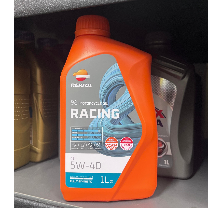 DIY【油品味】REPSOL RACING 4T 5W40 MA2 全合成 機車機油 擋車 檔車
