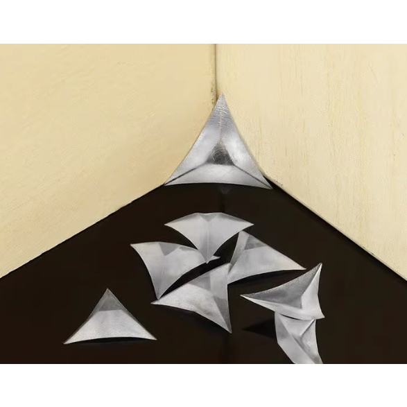 水晶防塵角（327-4）三角水晶角 死角防塵 抽屜防塵 抽屜死角 角落防塵角 透明 牆角防髒角