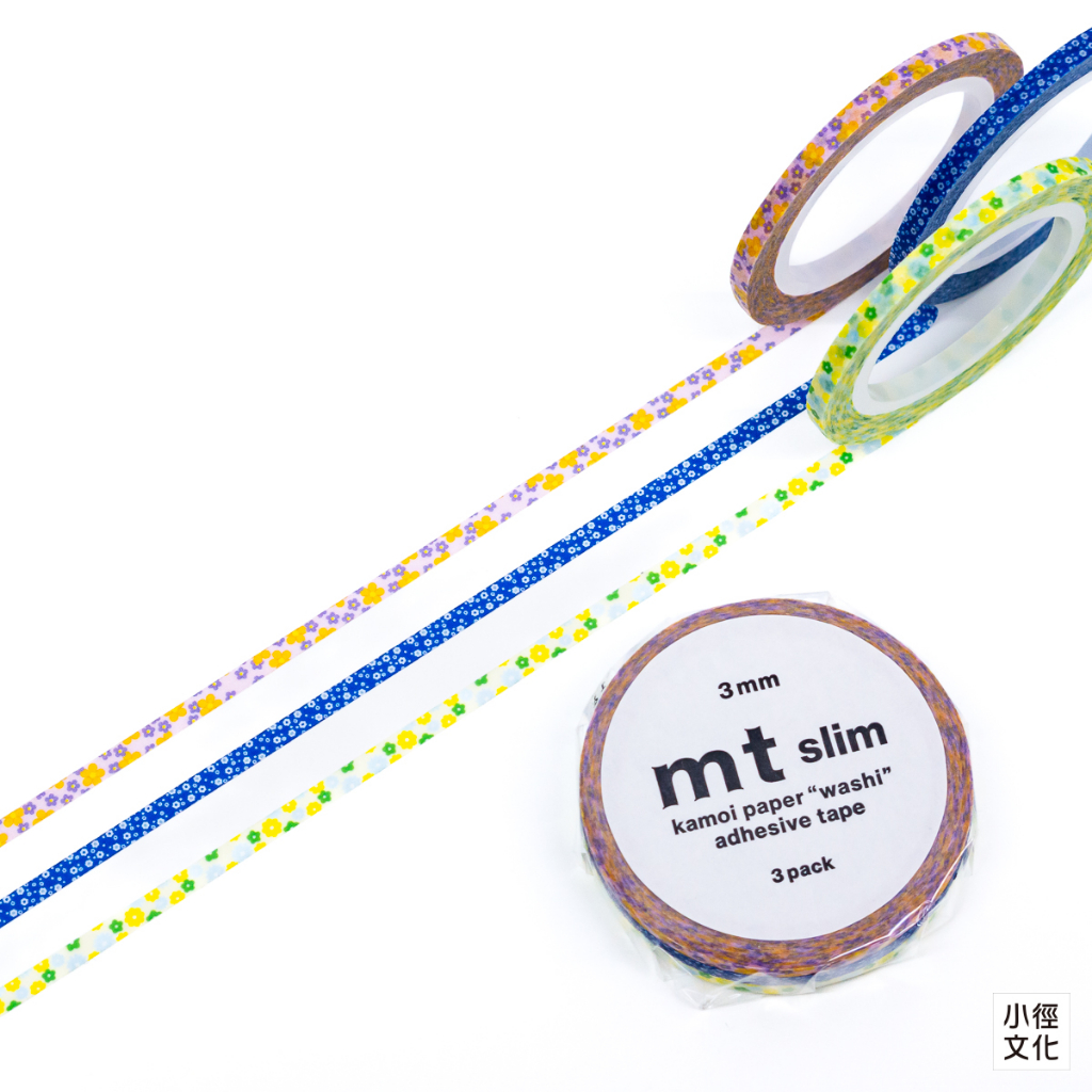 mt和紙膠帶 2023夏季新款 slim系列 3mm三捲入 - 花 ( MTSLIMS15 )