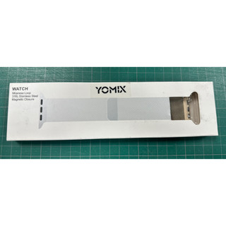 yomix apple watch 44mm 米蘭尼斯 不鏽鋼錶帶 玫瑰金 全新
