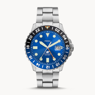 FOSSIL Blue 深海跳色經典GMT手錶 46MM (FS5991)
