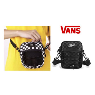 正品VANS CORDURA® 綁帶 側背包 透明款 滑板 棋盤格 全黑 黑白格紋 格子 腰包 側背包 潮流 新品