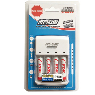 ♬【PRO-WATT 華志】 原廠公司貨PW-1236EN 鎳氫電池充電器 電池組 送電池盒