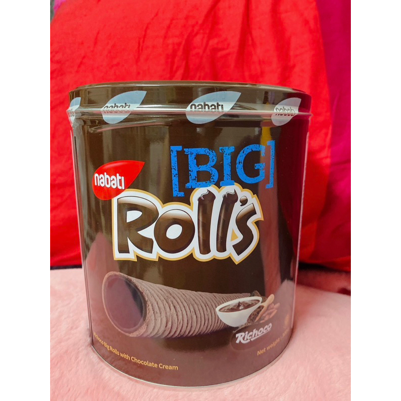 麗巧克Rolls巧克力風味蛋捲威化 Nabati Rolls 300g 印尼小點心 餅乾