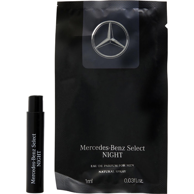 Mercedes-Benz 賓士 Select NIGHT 夜帝耀男性淡香精 1ML 原裝噴式針管