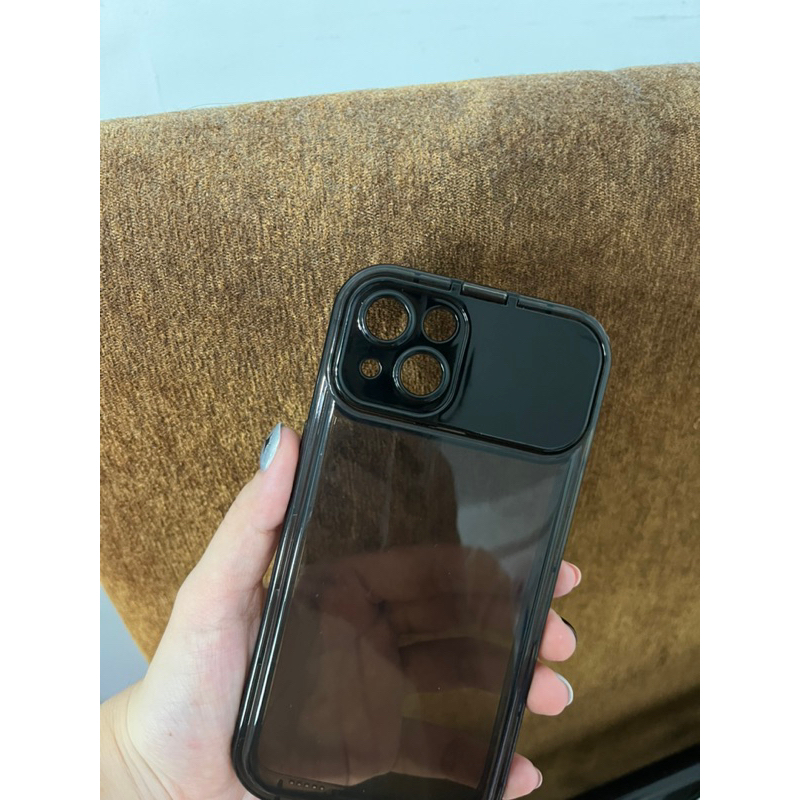 iPhone 13黑色鏡面手機殼 蘋果手機殼