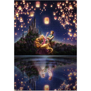 🌸🌸🌸［現貨］免運 長髮公主 1000片 - 湖面映照的未來 Tenyo 拼圖 <日本進口拼圖🧩> 迪士尼 夜光