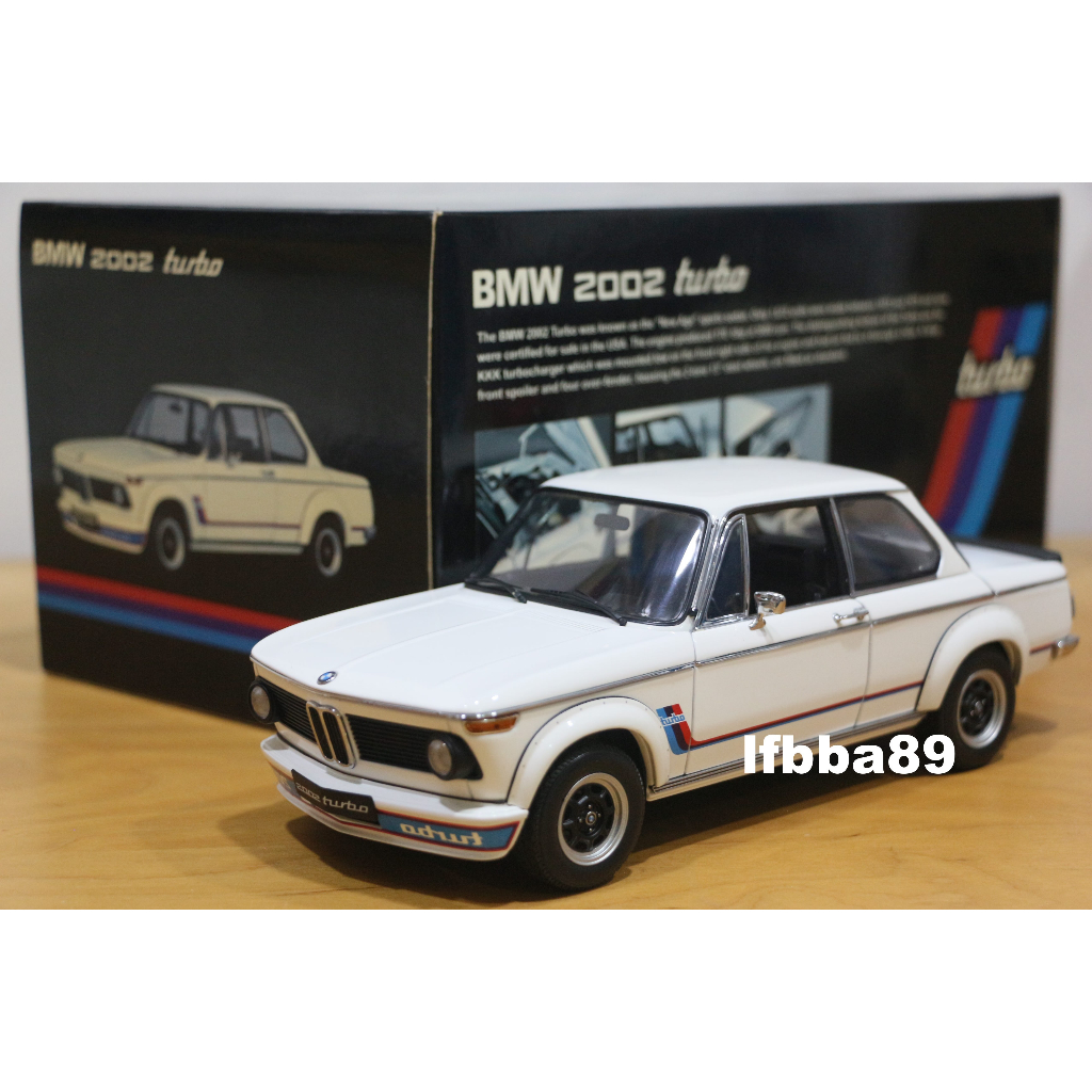 藍法車藏庫 AUTOart 1/18 BMW 2002 TURBO WHITE 寶馬 白