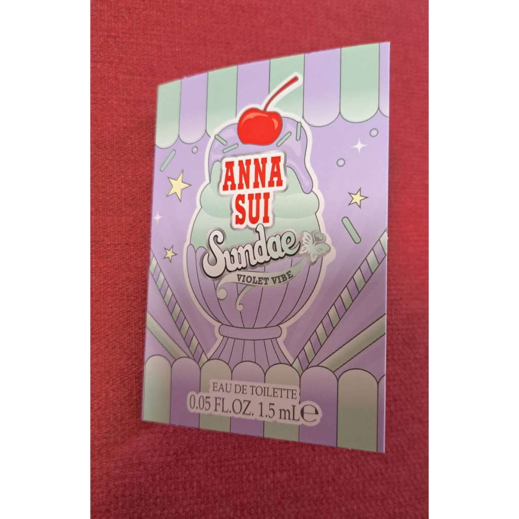 ANNA SUI安娜蘇 果漾聖代淡香水（戀愛紫檸） 1.5ML 針管