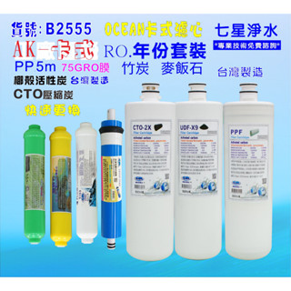 【七星淨水】卡式RO年份濾心淨水器 電解水機 飲水機 濾水器 過濾器咖啡機.製冰機除泥除雜質(貨號B2555)