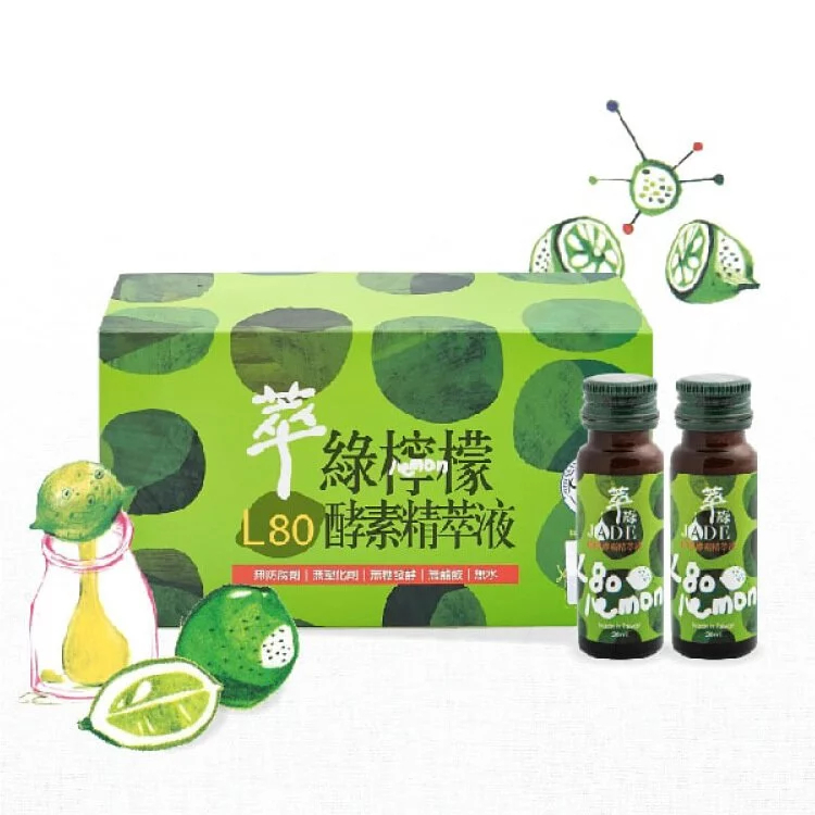 【萃綠】萃綠檸檬酵素精萃液 (20mlx12瓶)