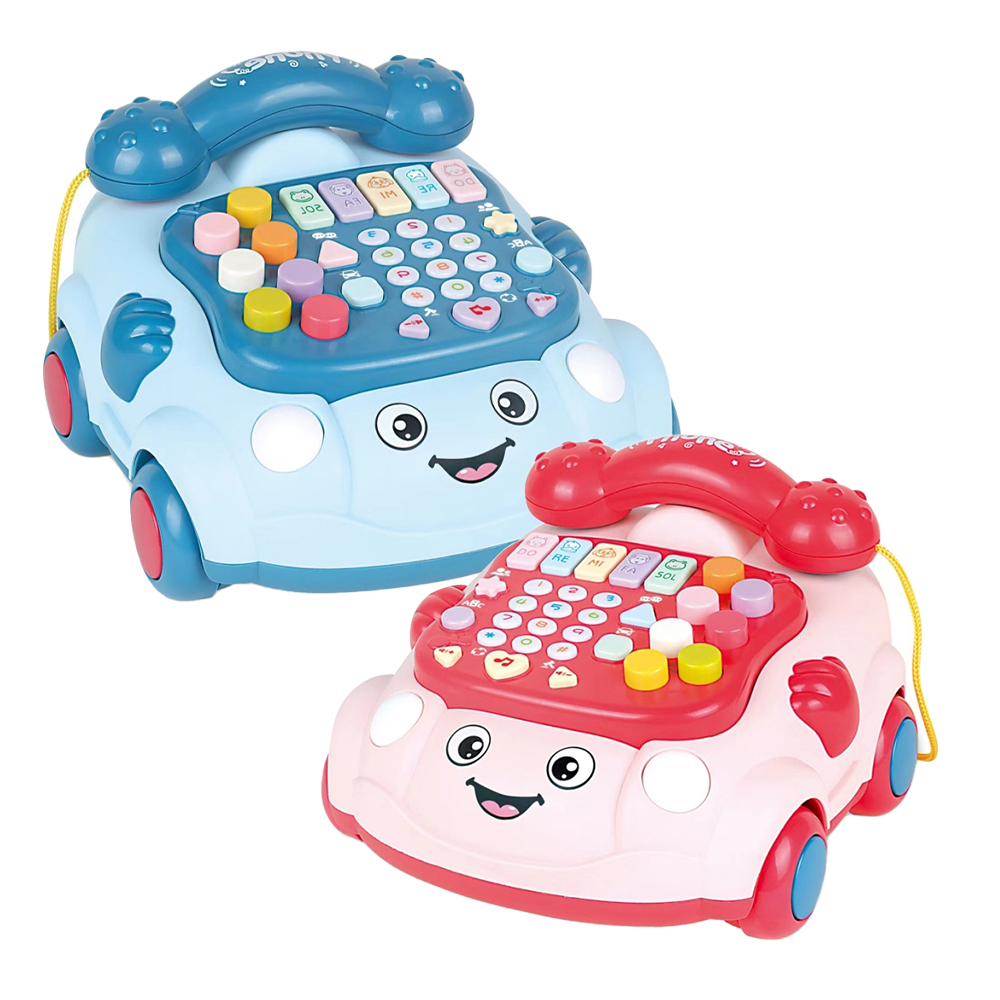 (台灣現貨出貨)聲光益智電話車 嬰兒玩具 寶寶音樂玩具 早教故事機 益智玩具 學習玩具 頑玩具