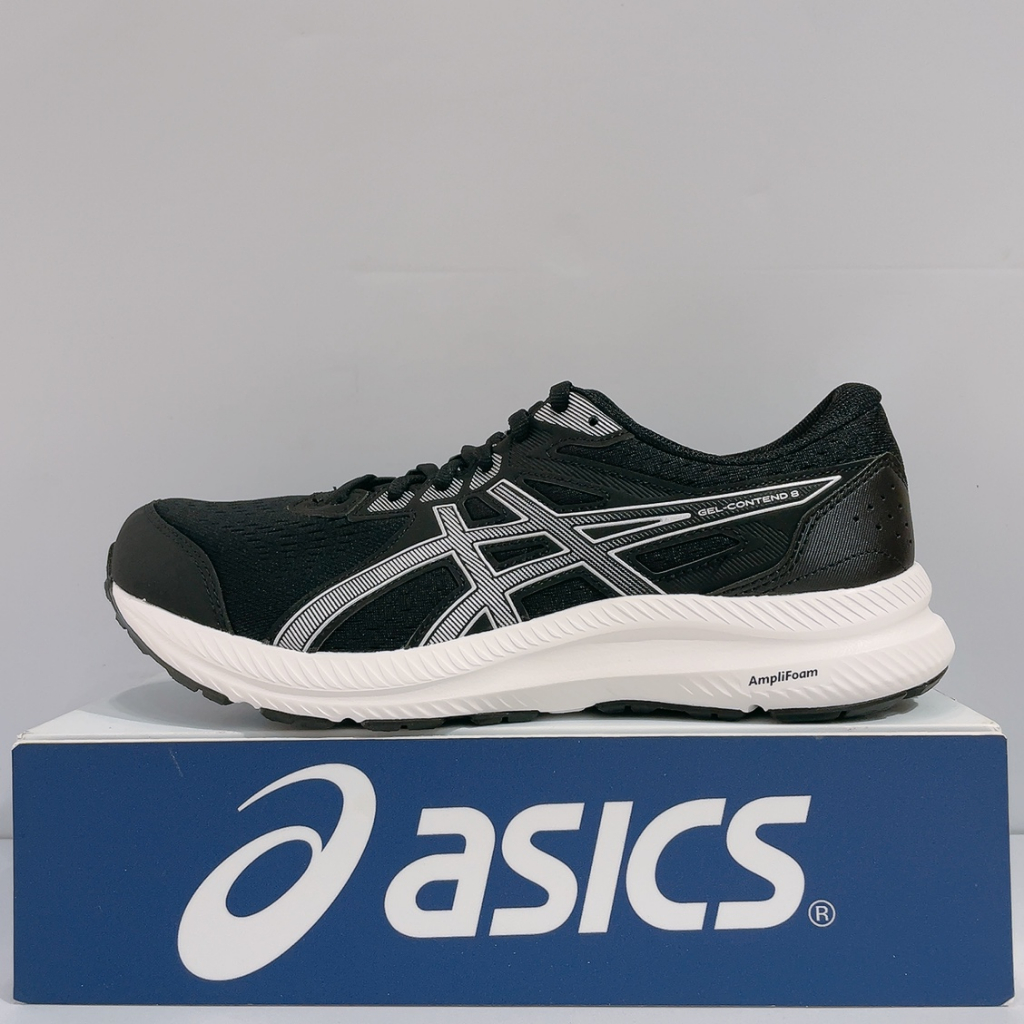 ASICS GEL-CONTEND 8 (4E) 男生 黑色 透氣 寬楦 輕量 運動 慢跑鞋 1011B679-004
