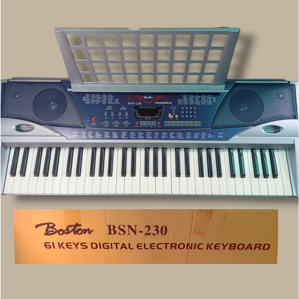 限面交【二手】波士頓 Boston BSN-230電子琴 ( 標準61鍵 )100音色 100節奏