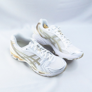 ASICS GEL-KAYANO 14 女款 慢跑鞋 1202A056110 避震 支撐 白褐金【iSport愛運動】