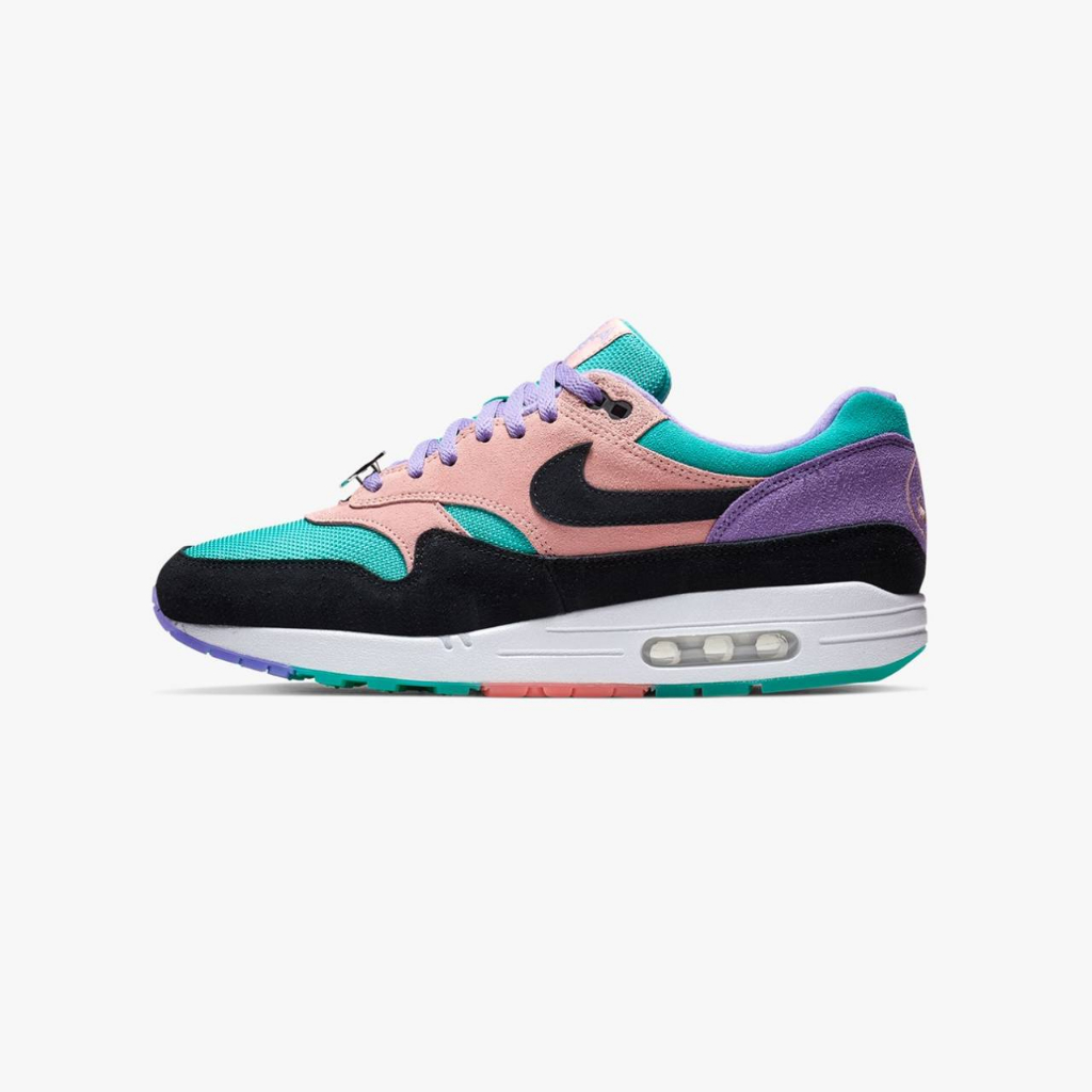 全新 NIKE AIR MAX 1 ND "HAVE A NIKE DAY"  拼接 麂皮 粉色 薄荷 慢跑鞋 US9