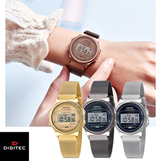 【WANgT】DIGITEC 數碼科技 MDG-6065R 休閒米蘭錶帶多功能防水電子錶