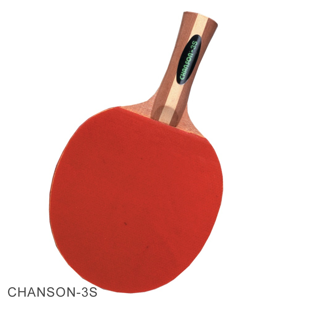 [爾東體育] CHANSON 強生 CHANSON-3S 天然木材五層合板 桌球拍 刀拍 桌拍 日本膠皮 (一組兩支)