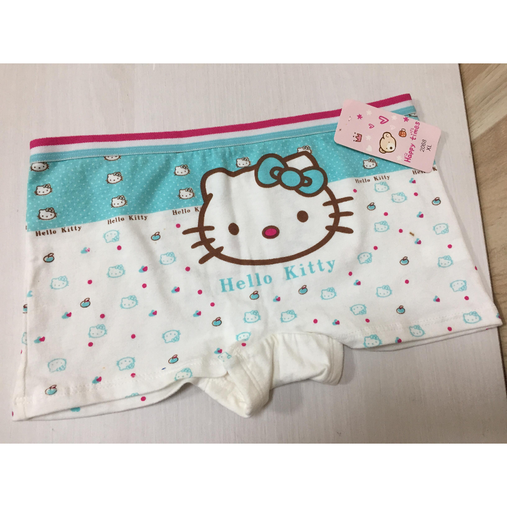 (全新)女童Hello Kitty內褲 四角褲 四角內褲  size：24~30kg