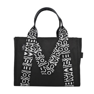 MARC JACOBS THE M LARGE TOTE 帆布托特包-黑｜100%原廠真品｜JS Maxx官方旗艦館