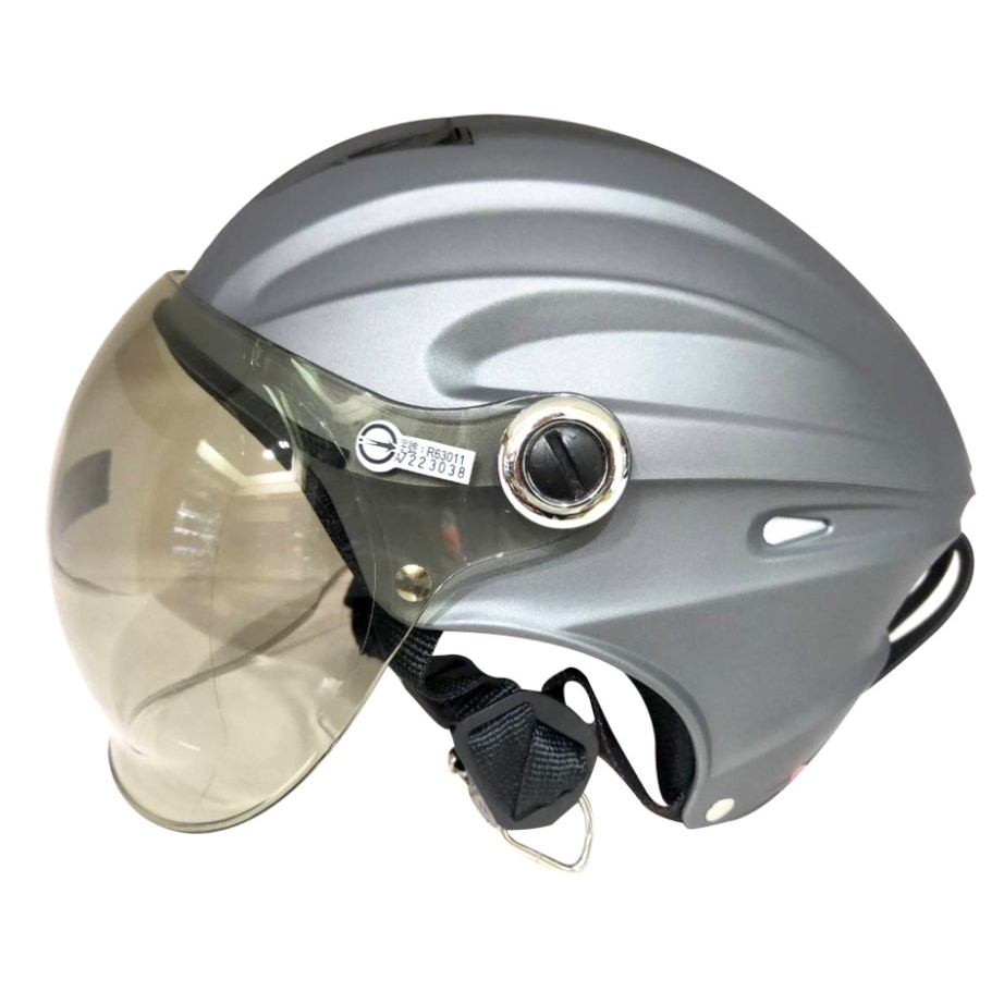 GP60401 泡泡鏡雪帽 泡泡鏡機車安全帽-消光灰