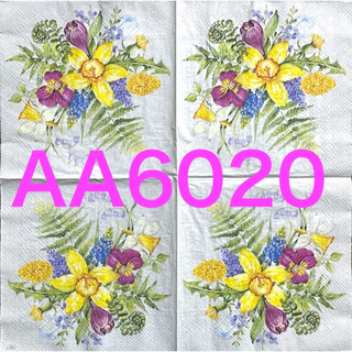 波弟彩繪拼貼/木器彩繪/蝶古巴特餐巾紙/AA6020美麗花