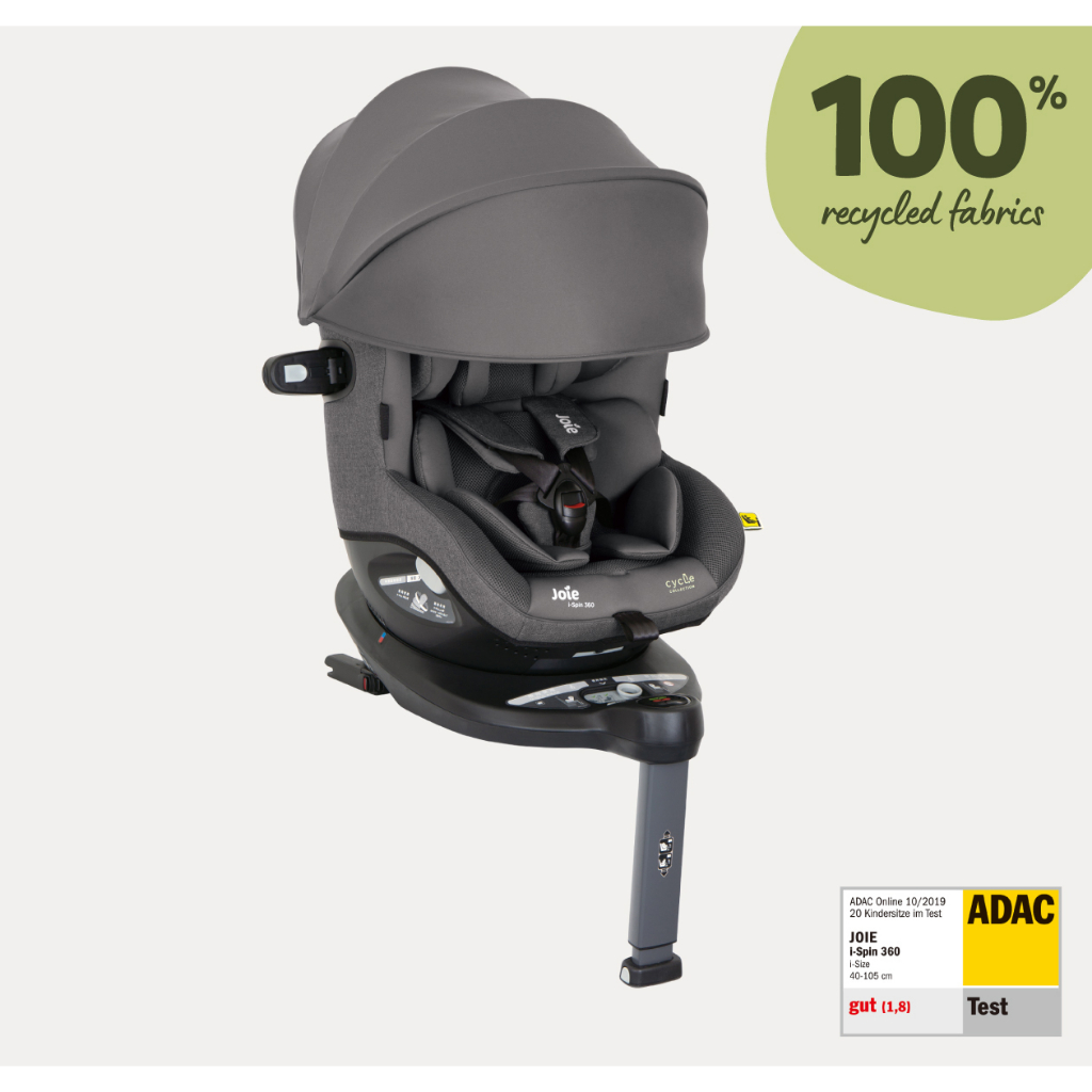 現貨~德國ADAC同級車款i-Spin 360™ 0-4歲全方位汽座  /二合一推車 /嬰兒提籃汽座