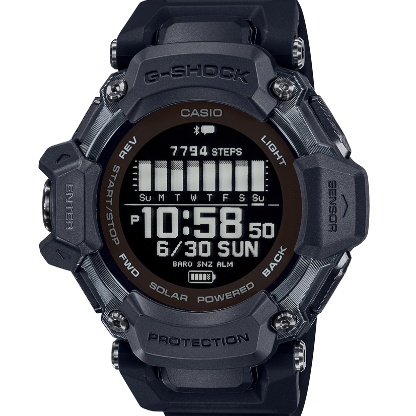 CASIO卡西歐 G-SHOCK 心率偵測 GPS功能  血氧 運動系列 GBD-H2000-1B