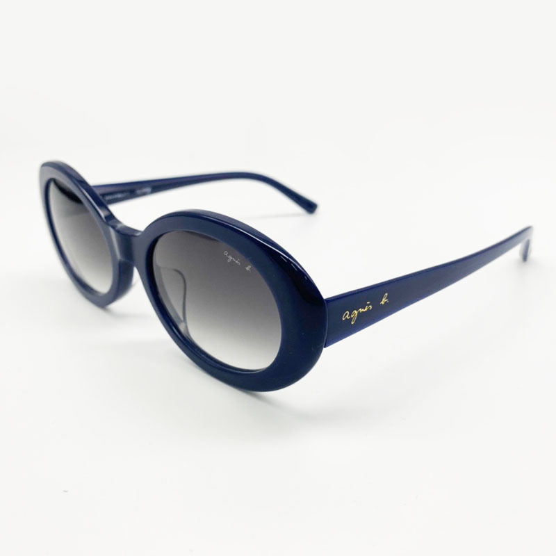 ✅💕 小b現貨 💕[檸檬眼鏡]  agnes b. ANB20029 C03 深藍色墨鏡 法國經典品牌 超值優惠